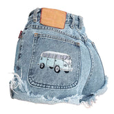 California Dreamin'-Shorts mit Stickerei